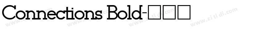 Connections Bold字体转换